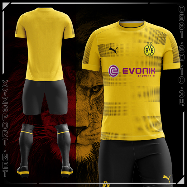 Mẫu Áo Đấu Dortmund Sân Nhà 2017-2018