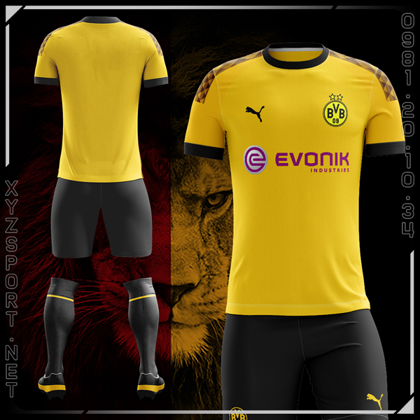 Mẫu Áo Đấu Dortmund Sân Nhà 2019-2020