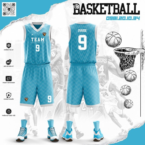 Thiết kế áo đấu bóng rổ