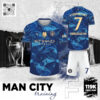 Áo Tập Luyện Man City Màu Xanh Bích - Thiết Kế Chất Vải Cao Cấp