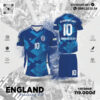 Bộ Quần Áo Thể Thao England Training Kit Màu Xanh Bích Chuyên Nghiệp