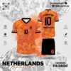 Áo Đấu Netherlands Training Kit Màu Cam Truyền Thống Năng Động