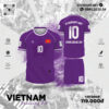 Áo Tập Luyện Vietnam Training Kit Màu Tím Cá Tính